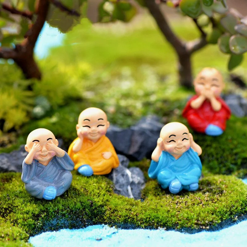 4 Pieces/set of Little Monk Resin Crafts Micro Landscape DIY Ornaments Flower Pot Garden Decoration Buddhist Monk Miniature
4 Pieces/set of Little Monk Resin Crafts Micro Landscape DIY Ornaments Flower Pot Garden Decoration Buddhist Monk Miniature