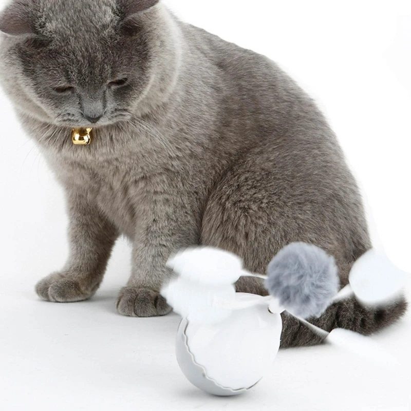 

Электронная игрушка для кошек с автоматическим вращением на 360 °, забавная электрическая игрушка-игрушка для котят