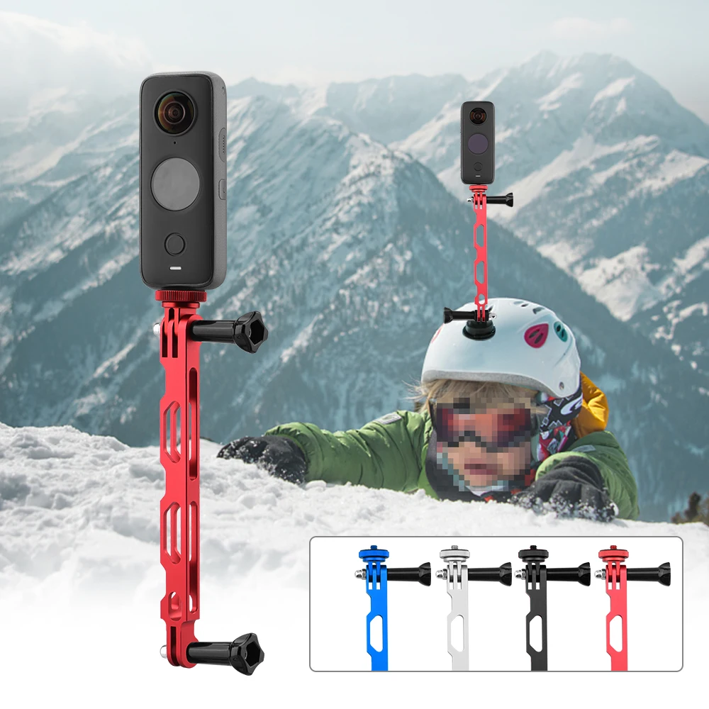 Адаптер алюминиевый удлинитель для камеры Insta360 ONE X2/X/X3, кронштейн для крепления на шлем для панорамной камеры Insta 360 ONE X2, аксессуары
Адаптер алюминиевый удлинитель для камеры Insta360 ONE X2/X/X3, кронштейн для крепления на шлем для панорамной камеры Insta 360 ONE X2, аксессуары