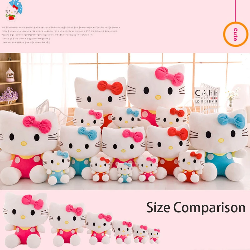 Hello Kitty Plush Doll Toys 6Pcs Set 20/25/35/45/60/80cm One Each Cute KT Cat Soft Stuffed Doll Christmas Gifts for Kids Toy
Hello Kitty Plush Doll Toys 6Pcs Set 20/25/35/45/60/80cm One Each Cute KT Cat Soft Stuffed Doll Christmas Gifts for Kids Toy