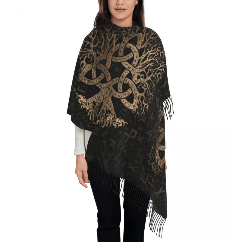 Tree Of Life With Triquetra On Futhark Pattern Scarf Wrap Winter Fall Warm Tassel Shawl Unisex Viking Norse Yggdrasil Scarves
Tree Of Life With Triquetra On Futhark Pattern Scarf Wrap Winter Fall Warm Tassel Shawl Unisex Viking Norse Yggdrasil Scarves