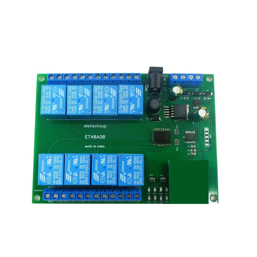DC12V 2 IN 1 8CH Ethernet RS485 Relay Module Modbus Slave RTU TCP/IP UART Network Controller Switch PLC Control Board
DC12V 2 IN 1 8CH Ethernet RS485 Relay Module Modbus Slave RTU TCP/IP UART Network Controller Switch PLC Control Board