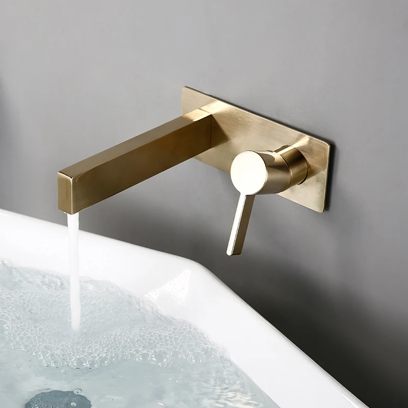 Bathroom Sink Faucet Wash Basin Mixer Tap Bath Solid Brass Single Handle Two Holes Wall Mount Hot And Cold Water Swivel
Bathroom Sink Faucet Wash Basin Mixer Tap Bath Solid Brass Single Handle Two Holes Wall Mount Hot And Cold Water Swivel
