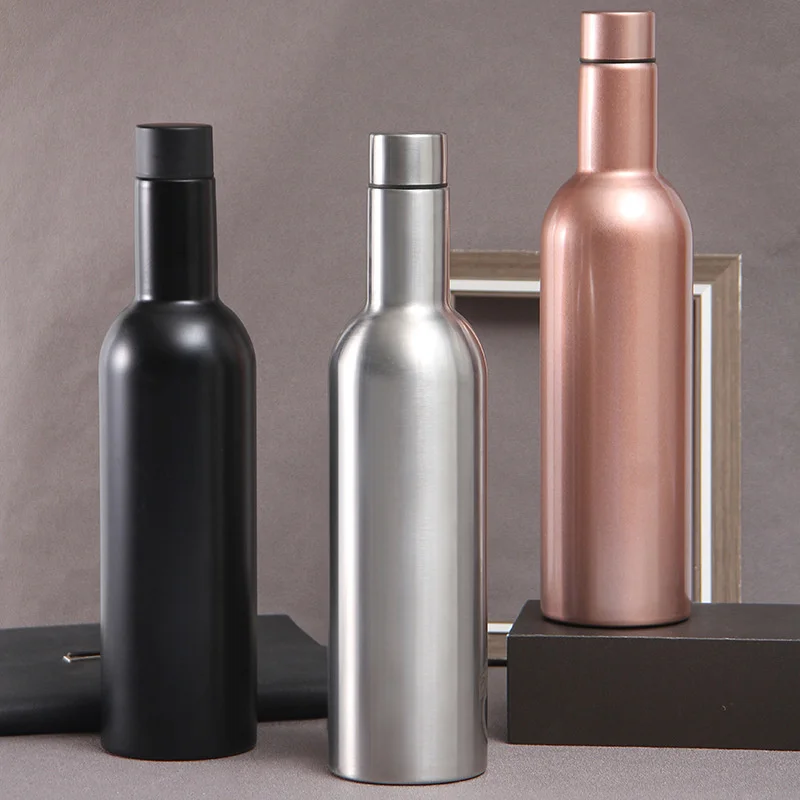 New Double-layer 304 Stainless Steel Thermal Insulation Red Wine Bottle Outdoor Sports Bottle European And American Ice Cup Gift
New Double-layer 304 Stainless Steel Thermal Insulation Red Wine Bottle Outdoor Sports Bottle European And American Ice Cup Gift