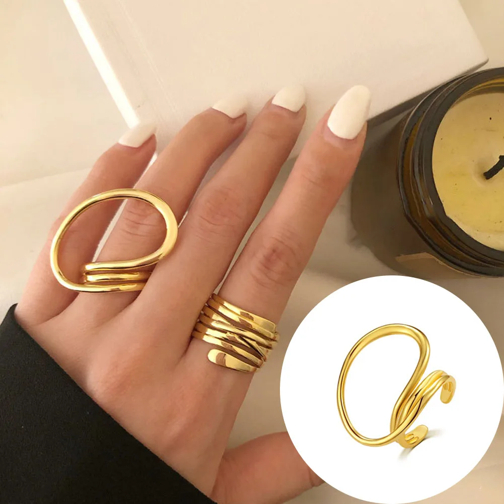 2022 New Cool Hollow Out Geometry Irregular Distortion Multilayer Cross Twist Metal Ring for Women Girls Party Jewelry
2022 New Cool Hollow Out Geometry Irregular Distortion Multilayer Cross Twist Metal Ring for Women Girls Party Jewelry