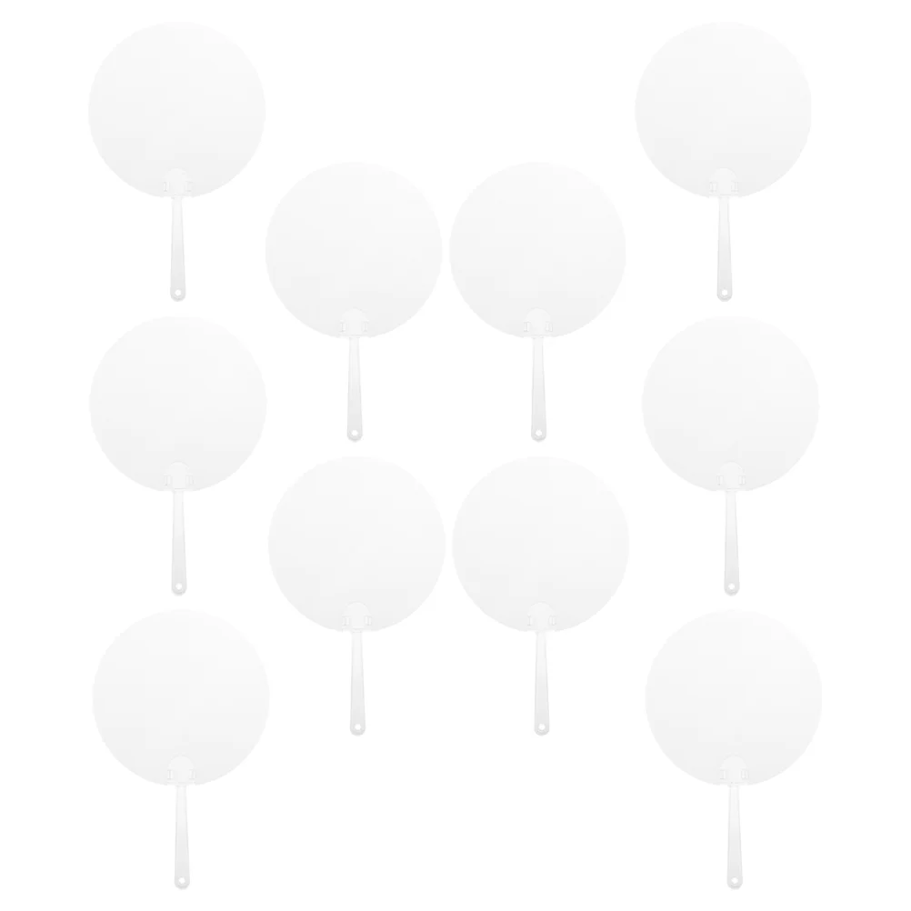 10pcs Blank Hand-printed Diy Fans Transparent Round Fans Kids Painting Fans for Handcraft
10pcs Blank Hand-printed Diy Fans Transparent Round Fans Kids Painting Fans for Handcraft