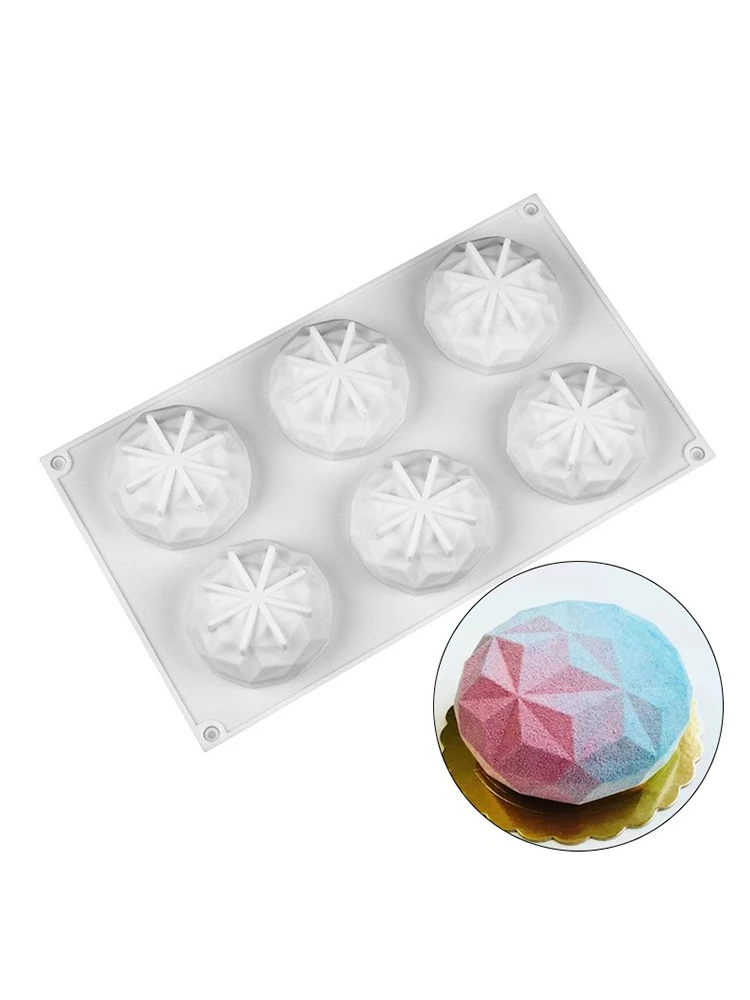 6 Even 3D Diamond Cake Silicone Mold Silicone Cake Mold Mousse Cake Baking Utensils
6 Even 3D Diamond Cake Silicone Mold Silicone Cake Mold Mousse Cake Baking Utensils