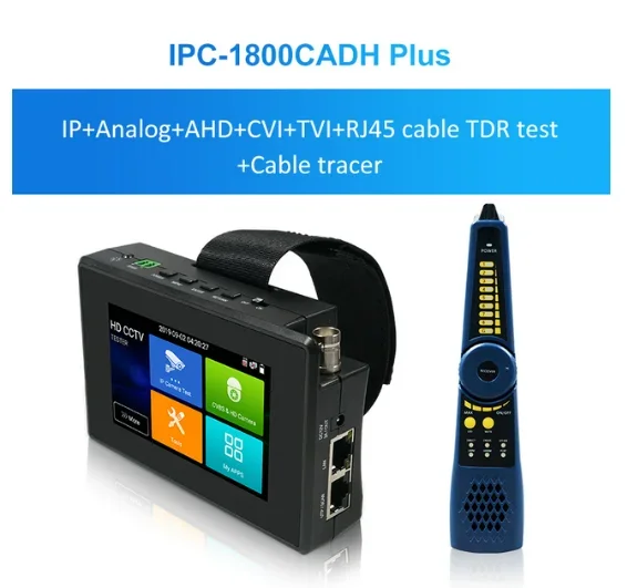TahLiTech IPC-1800plus Тестер камер видеонаблюдения
TahLiTech IPC-1800plus Тестер камер видеонаблюдения