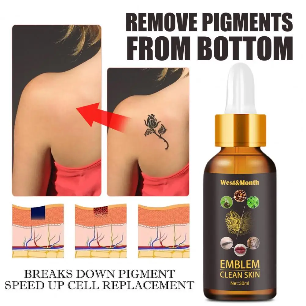 30ml Functional Tattoo Removal Treatment Significant Effect Tattoo Removal Liquid Compact Portable Clean Tattoo Skin Liquid
30ml Functional Tattoo Removal Treatment Significant Effect Tattoo Removal Liquid Compact Portable Clean Tattoo Skin Liquid
