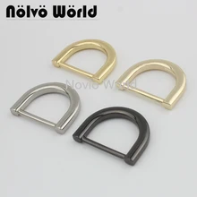 20-100pcs 4 colors inner 20-25mm 1 inch metal tabular D ring bag handbag D buckle diy hardware accessories