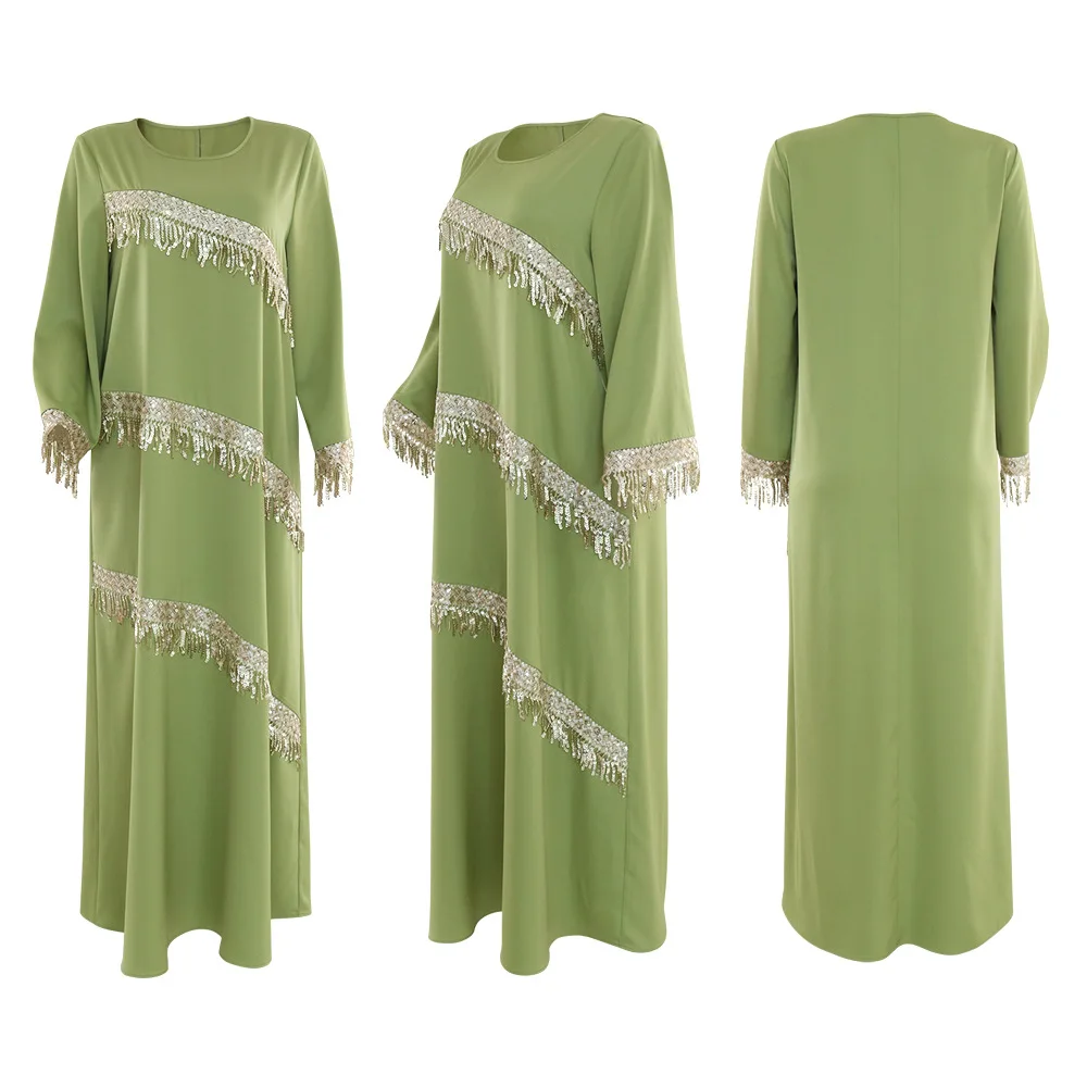Middle East Abaya Sequin Summer Muslim Women Long Maxi Dresses Dubai Kaftan Islamic Arab Morocco Evening Ramadan Party Clothing
Middle East Abaya Sequin Summer Muslim Women Long Maxi Dresses Dubai Kaftan Islamic Arab Morocco Evening Ramadan Party Clothing