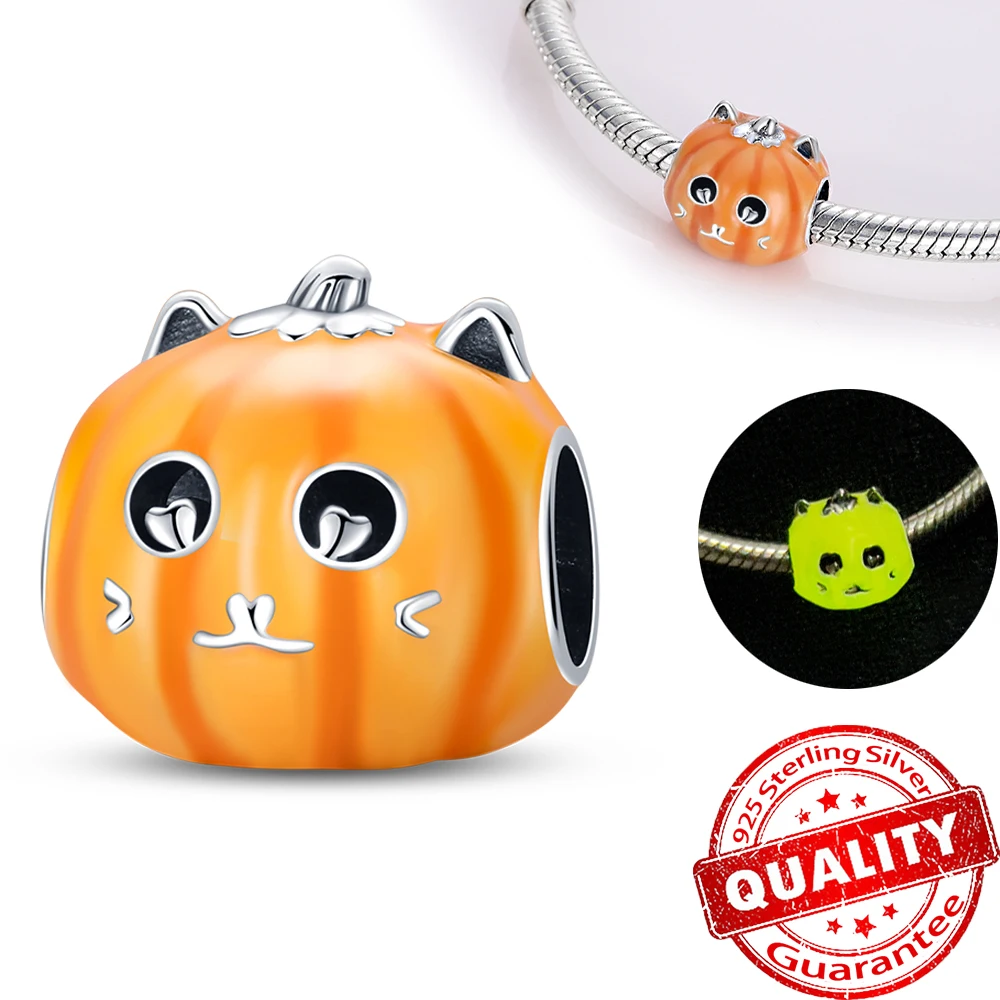 Original 925 Sterling Silver Glow in the Dark Pumpkin Charm Fit Pandora Bracelet & Bangle DIY Beads Girls Jewelry Gift Making
Original 925 Sterling Silver Glow in the Dark Pumpkin Charm Fit Pandora Bracelet & Bangle DIY Beads Girls Jewelry Gift Making