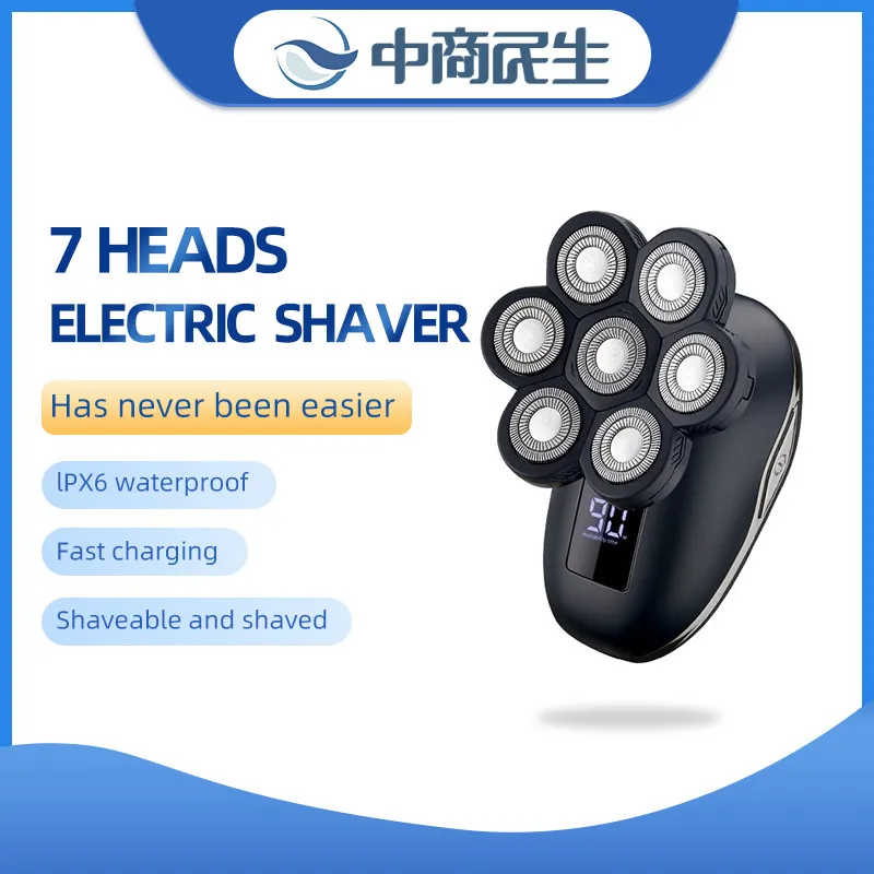 5 In 1 Men's Rechargeable Electric Shaver 7 Floating Heads Beard Nose Ear Hair Trimmer Razor Clipper Facial Brush
5 In 1 Men's Rechargeable Electric Shaver 7 Floating Heads Beard Nose Ear Hair Trimmer Razor Clipper Facial Brush