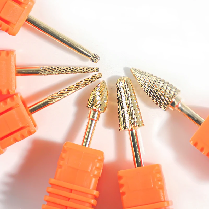 1PC Golden Nail Drill Bits Tungsten Carbide Milling Cutter Electric Nail Drill Manicure Machine Pedicure Nail Files Accessories
1PC Golden Nail Drill Bits Tungsten Carbide Milling Cutter Electric Nail Drill Manicure Machine Pedicure Nail Files Accessories