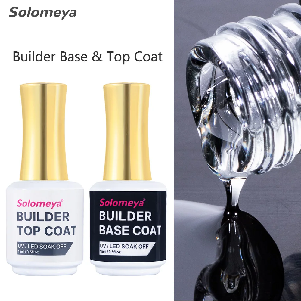 Solomeya 15ml Builder Base Gel No Wipe Transparent Builder Top Coat Semi-permanent UV Nail Gel Varnish For Nail Extension
Solomeya 15ml Builder Base Gel No Wipe Transparent Builder Top Coat Semi-permanent UV Nail Gel Varnish For Nail Extension