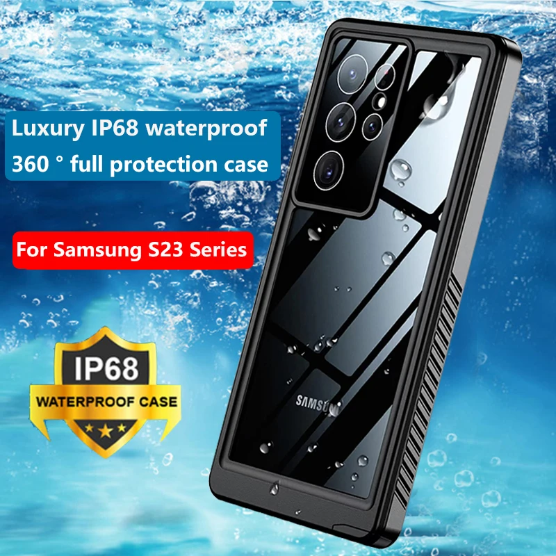 Водонепроницаемый чехол для Samsung Galaxy S23 S22 S21 Ultra Plus, противоударный чехол с полной защитой экрана со встроенными линзами
Водонепроницаемый чехол для Samsung Galaxy S23 S22 S21 Ultra Plus, противоударный чехол с полной защитой экрана со встроенными линзами