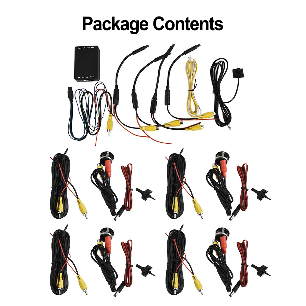 Advanced Car Parking Rearview Camera System with 360 Degree View Panoramic View and Four Way Camera Control Box
Advanced Car Parking Rearview Camera System with 360 Degree View Panoramic View and Four Way Camera Control Box