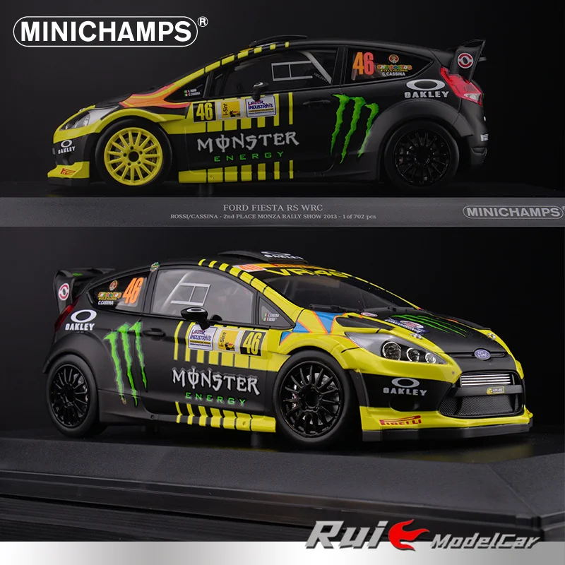 Модель автомобиля из сплава 1:18 Mini Cut Ford Fiesta RS WRC 2013 Monza Rally No. 46
Модель автомобиля из сплава 1:18 Mini Cut Ford Fiesta RS WRC 2013 Monza Rally No. 46