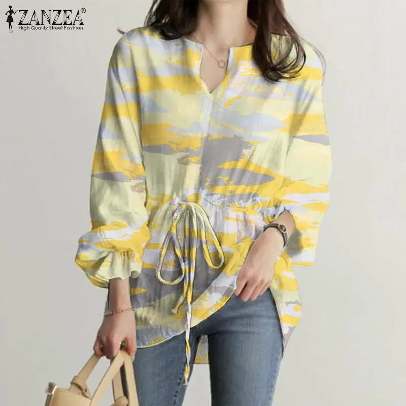 Fashion Women Floral Printed Blouse Spring V Neck Long Sleeve Shirt ZANZEA Bohemian Holiday Tops Casual Loose Ruffles Blusas
Fashion Women Floral Printed Blouse Spring V Neck Long Sleeve Shirt ZANZEA Bohemian Holiday Tops Casual Loose Ruffles Blusas