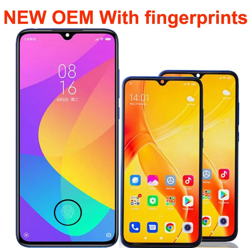 6.39" ORIGINAL Fingerprints For Xiaomi Mi 9 Lite Mi9 Lite LCD Display Touch Screen Digitizer Assembly Xiaomi Mi CC9 LCD Frame
6.39" ORIGINAL Fingerprints For Xiaomi Mi 9 Lite Mi9 Lite LCD Display Touch Screen Digitizer Assembly Xiaomi Mi CC9 LCD Frame