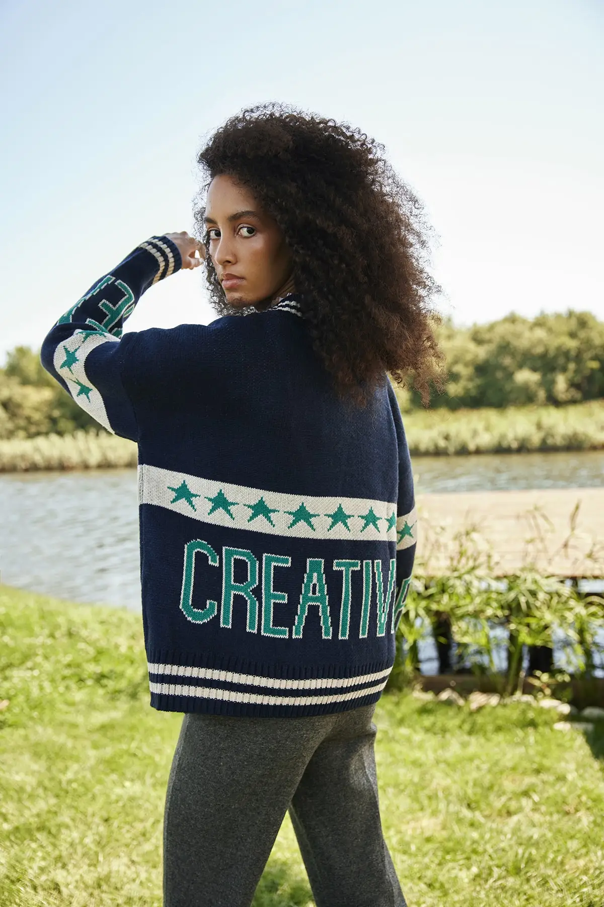 Women's Cardigan Navy Blue sportswear Casual Knitted Quality Fashion Cardigan Sweaters Loose Sweater Sweater Jumper
Women's Cardigan Navy Blue sportswear Casual Knitted Quality Fashion Cardigan Sweaters Loose Sweater Sweater Jumper