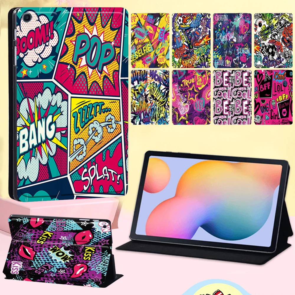 Tablet Case for Samsung Galaxy Tab S6 Lite P610/P615 10.4 Inch Anti-fall Graffiti Art Pattern Funda Leather Flip Stand Cover
Tablet Case for Samsung Galaxy Tab S6 Lite P610/P615 10.4 Inch Anti-fall Graffiti Art Pattern Funda Leather Flip Stand Cover