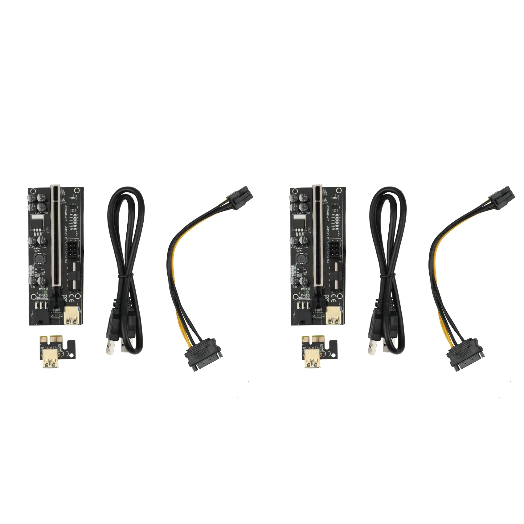 VER010S USB3.0 PCI-E Riser VER010 PLUS Express 1X 4X 8X 16X Extender Pcie Riser Adapter Card SATA 6Pin Power Black(2Set)
VER010S USB3.0 PCI-E Riser VER010 PLUS Express 1X 4X 8X 16X Extender Pcie Riser Adapter Card SATA 6Pin Power Black(2Set)
