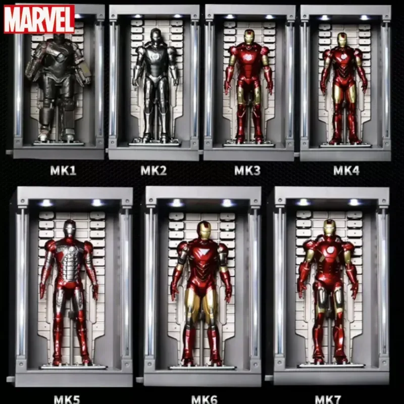 

Marvel Iron Man Mk1-7 Mark Hall Of Armor Set Of 1-7 Action Figure Avengers Tony Stark Legends Original Zd ModelDoll Toys Gift