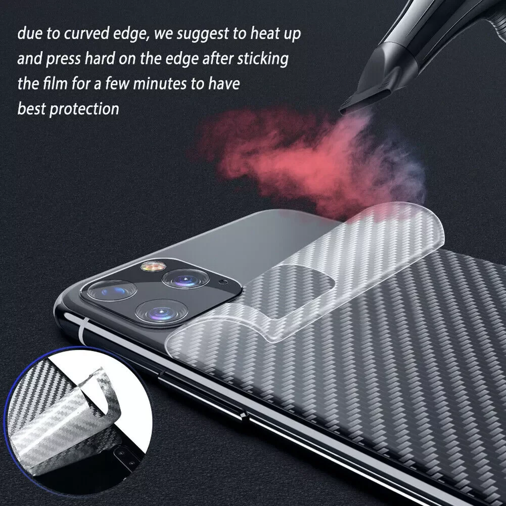 Carbon Fiber Back Screen Protector For IPhone 13 11 12 Pro Max Anti-scratch Fingerprint-proof Protctive Film on iPhone 13
Carbon Fiber Back Screen Protector For IPhone 13 11 12 Pro Max Anti-scratch Fingerprint-proof Protctive Film on iPhone 13