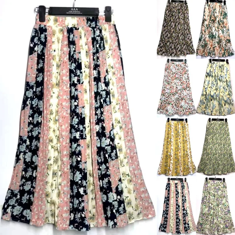 Summer Bohemian Skirt 2022 Trendy Floral Print Beach Dress High Waist A-line Pleated Puffiness Big Pendulum Chiffon Jupe Female
Summer Bohemian Skirt 2022 Trendy Floral Print Beach Dress High Waist A-line Pleated Puffiness Big Pendulum Chiffon Jupe Female