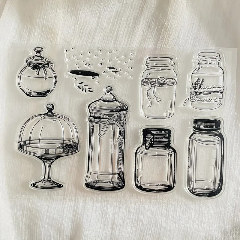 vintage bottle jar Clear Stamp Transparent Silicone Stamp Seal Sheet For Scrapbooking Photo Album Decoration
vintage bottle jar Clear Stamp Transparent Silicone Stamp Seal Sheet For Scrapbooking Photo Album Decoration
