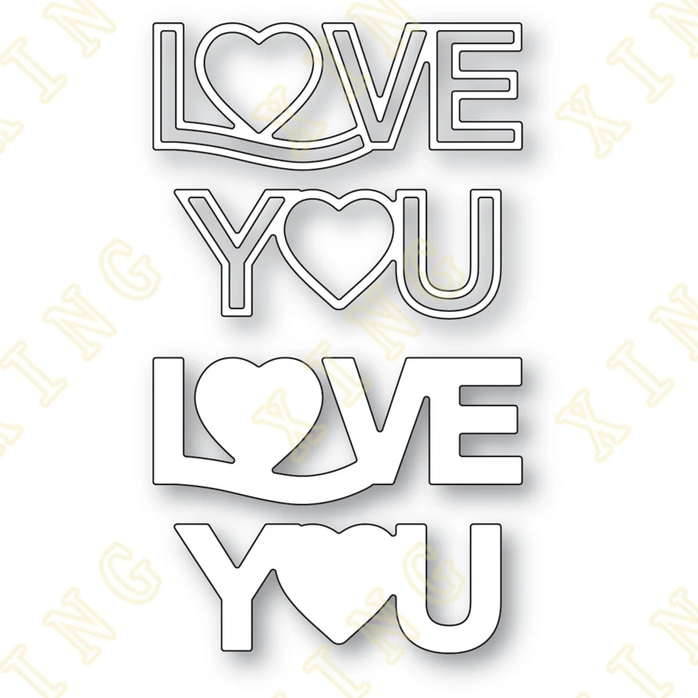 New Valentine's Day Love You Metal Cutting Dies Scrapbook Diary Decoration Stencil Embossing Template Diy Greeting Card Handmade
New Valentine's Day Love You Metal Cutting Dies Scrapbook Diary Decoration Stencil Embossing Template Diy Greeting Card Handmade