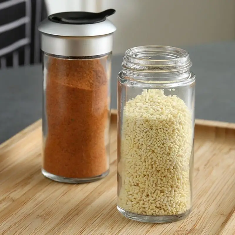 Wholesale Spice Jar Seasoning Bottle Spice Pepper Salt Shaker Rotating Cover Sugar Condiments Storage Container Kitchen Tools
Wholesale Spice Jar Seasoning Bottle Spice Pepper Salt Shaker Rotating Cover Sugar Condiments Storage Container Kitchen Tools