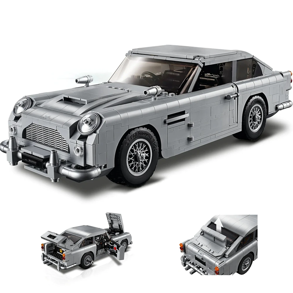 Fit 10262 Technical 1295PCS James Bond DB5 007 Set Car Creators Building Blocks Bricks Toys Children Birthday Christmas Gift Kid
Fit 10262 Technical 1295PCS James Bond DB5 007 Set Car Creators Building Blocks Bricks Toys Children Birthday Christmas Gift Kid