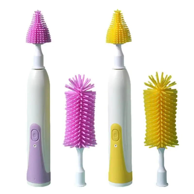 Electric Silicone Bottle Brush Waterproof Feeding Bottle Brush Set Baby Feeding Bottle Cup Rotating Long Handle Cleaning Brush
Electric Silicone Bottle Brush Waterproof Feeding Bottle Brush Set Baby Feeding Bottle Cup Rotating Long Handle Cleaning Brush