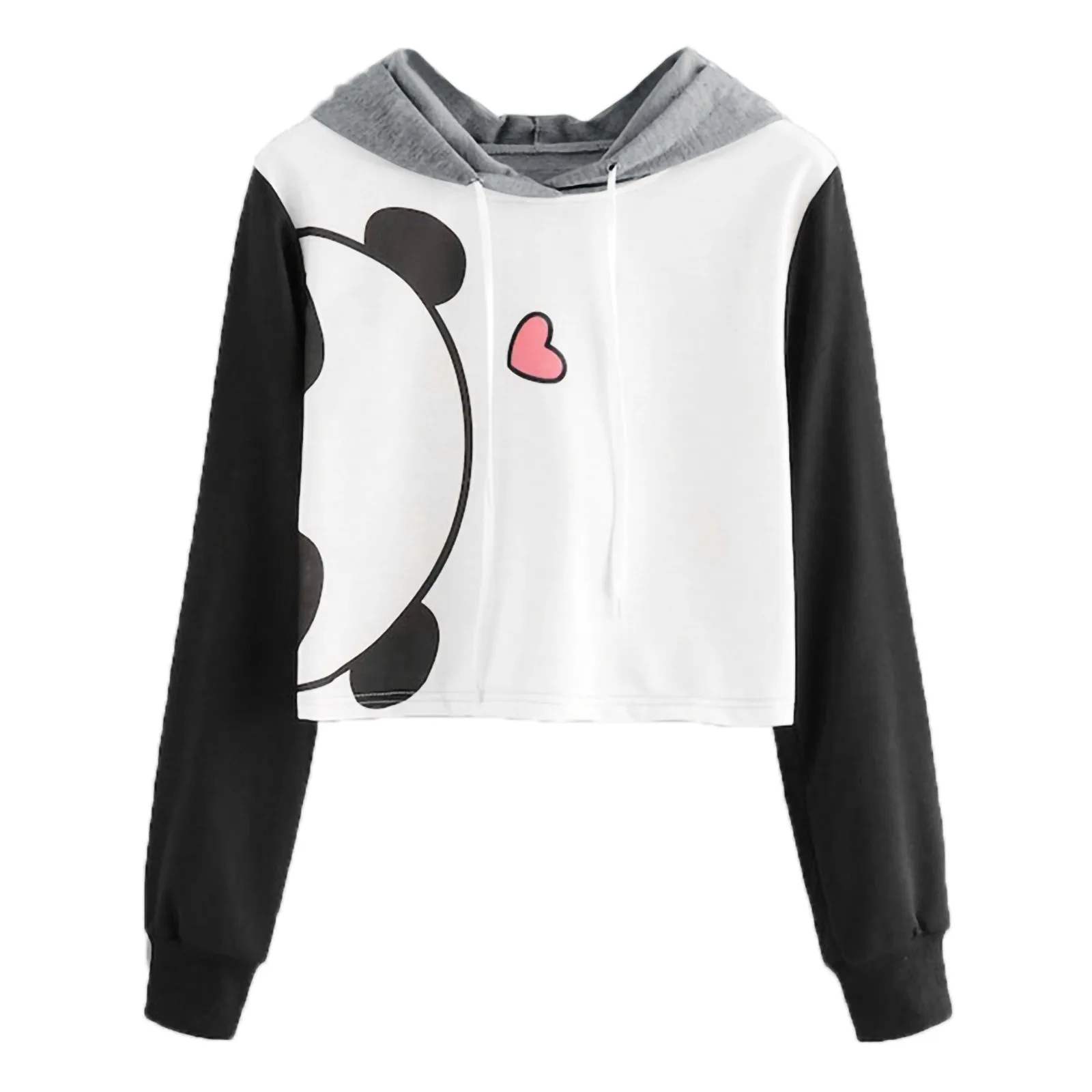 Women Hooded Pullover Solid Color Stitching Hoodies Long Sleeve Short Crop Top Sweatshirt Top Pocket Hoodie Sweatshirt
Women Hooded Pullover Solid Color Stitching Hoodies Long Sleeve Short Crop Top Sweatshirt Top Pocket Hoodie Sweatshirt