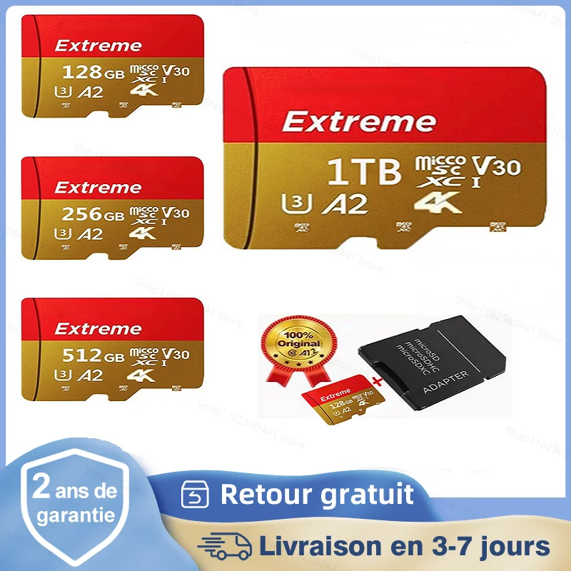 Original Mini SD card 128GB Memory Card 256GB 512GB 1TB TF Card for phone Cameras MP3/MP4 Player High Speed Flash Memory Cards
Original Mini SD card 128GB Memory Card 256GB 512GB 1TB TF Card for phone Cameras MP3/MP4 Player High Speed Flash Memory Cards