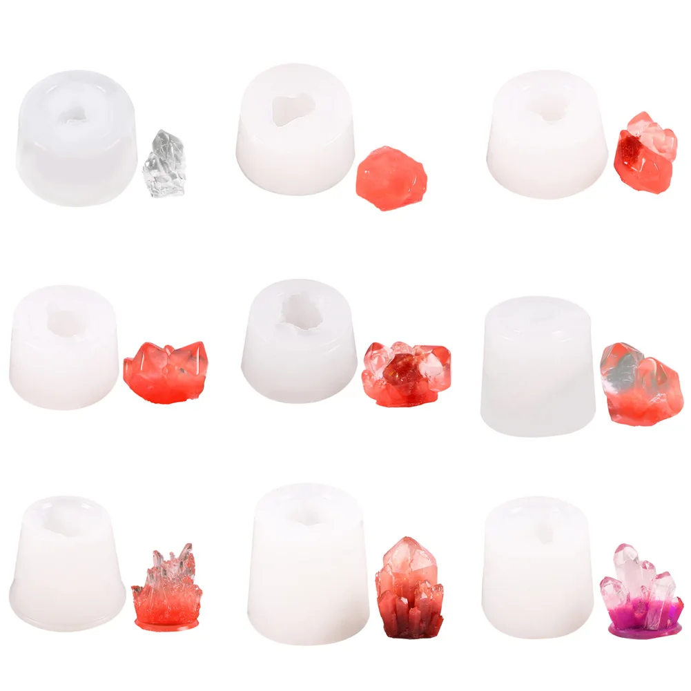 DIY crystal cluster stone shaped rockery ice crystal decorative ornaments resin silicone mold jewelry tool accessories
DIY crystal cluster stone shaped rockery ice crystal decorative ornaments resin silicone mold jewelry tool accessories