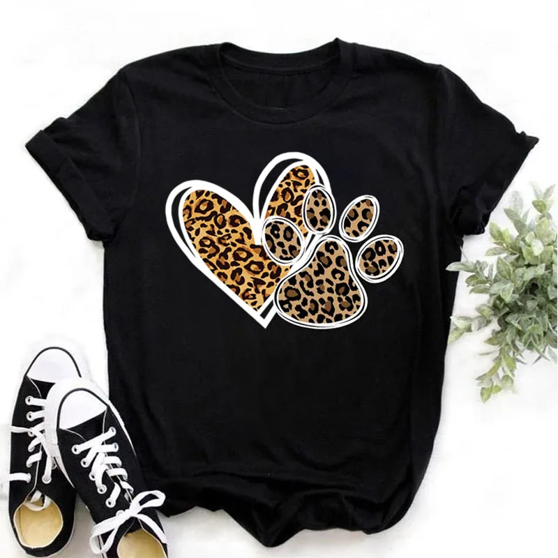 Women New Black T-shirt Leopard Paws Print Fashion T Shirt Harajuku Women Short Sleeve T-shirt Female Cute Graphic Tops Lady Tee
Women New Black T-shirt Leopard Paws Print Fashion T Shirt Harajuku Women Short Sleeve T-shirt Female Cute Graphic Tops Lady Tee