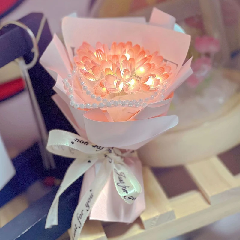 Diy Tulip Light Material Package Handmade Tulip Bouquet with Led Lamp Creative Tulip Bouquet Room Decor Valentine's Day Gifts
Diy Tulip Light Material Package Handmade Tulip Bouquet with Led Lamp Creative Tulip Bouquet Room Decor Valentine's Day Gifts