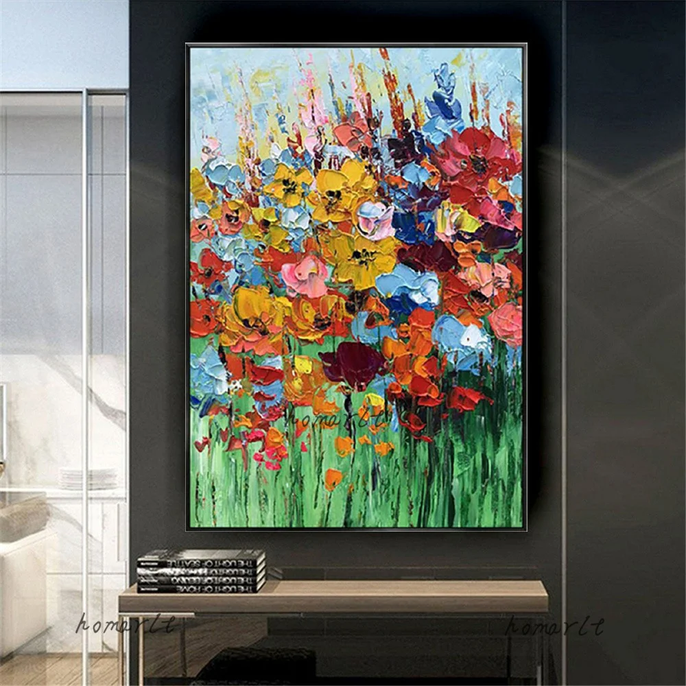 Hand Painted Blooming Flowers Canvas Oil Painting Red Floral Picture For Oil Paintings Beautiful Home Wall Decorative Art Gift
Hand Painted Blooming Flowers Canvas Oil Painting Red Floral Picture For Oil Paintings Beautiful Home Wall Decorative Art Gift