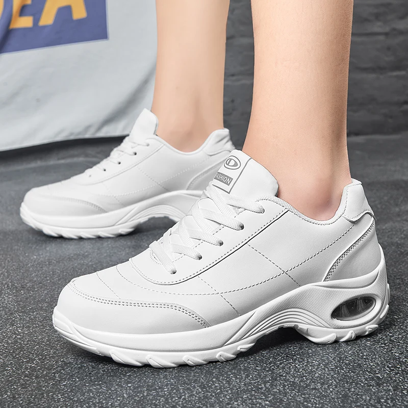 Women Chunky Sneakers Lace Up Platform Vulcanize Fashion Single Flat Shoes Basket Femme Cushioning Walking Jogging Shoes Female
Women Chunky Sneakers Lace Up Platform Vulcanize Fashion Single Flat Shoes Basket Femme Cushioning Walking Jogging Shoes Female