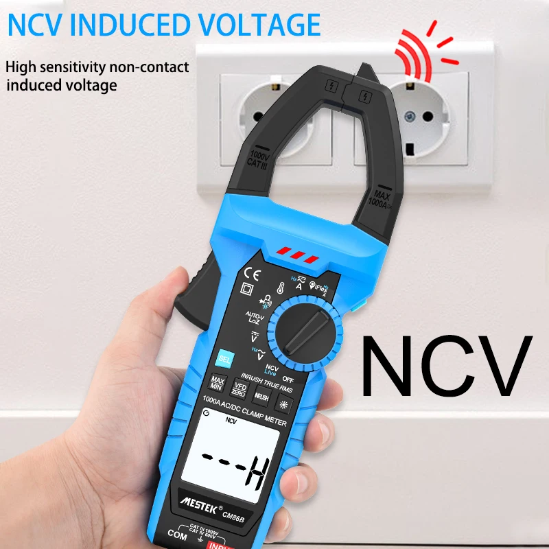 Mestek 1000A AC DC Current Digital Clamp Meter Auto Range Multimeter True RMS High Precision Voltage Tester Car Hz Clamp Meter 
Mestek 1000A AC DC Current Digital Clamp Meter Auto Range Multimeter True RMS High Precision Voltage Tester Car Hz Clamp Meter