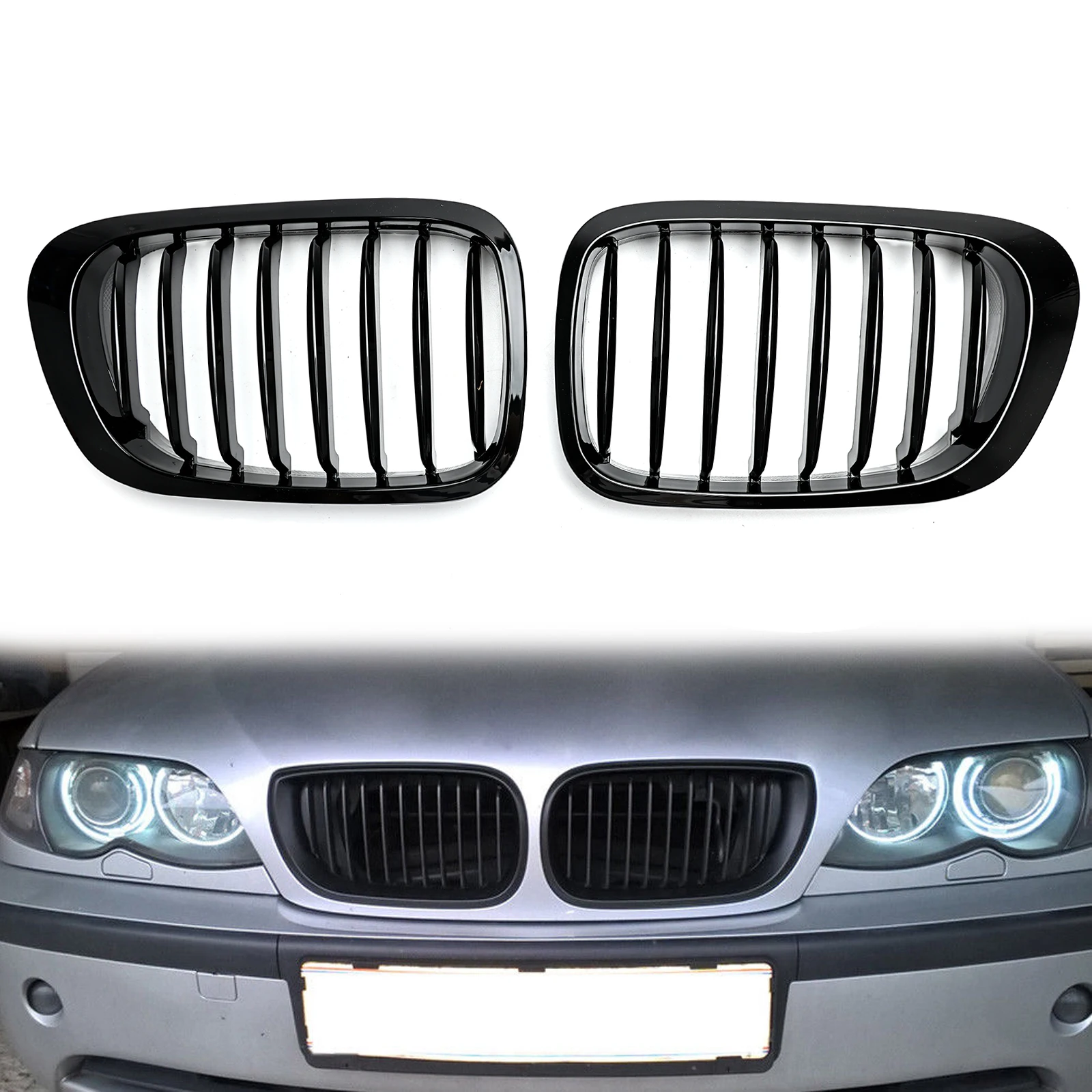 Artudatech Front Fence Grill Grille Gloss Black For BMW E46 3 Series 2 Doors 1999 2000 2001 2002 3Series
Artudatech Front Fence Grill Grille Gloss Black For BMW E46 3 Series 2 Doors 1999 2000 2001 2002 3Series