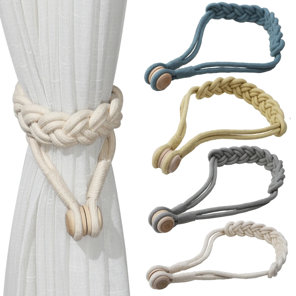 1PC Magnetic Curtain Tiebacks Hand-Woven Cotton Room Accessories Curtain Holder Clip Rope Strap Buckle Curtain Tie-back 
1PC Magnetic Curtain Tiebacks Hand-Woven Cotton Room Accessories Curtain Holder Clip Rope Strap Buckle Curtain Tie-back