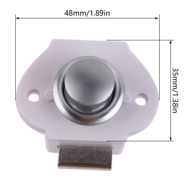 Push Lock Button Catch Lock Cupboard Door Knob Caravan Motorhome Boat RV Cabinet Drawer Push Latch Desk Drawer Furniture
Push Lock Button Catch Lock Cupboard Door Knob Caravan Motorhome Boat RV Cabinet Drawer Push Latch Desk Drawer Furniture