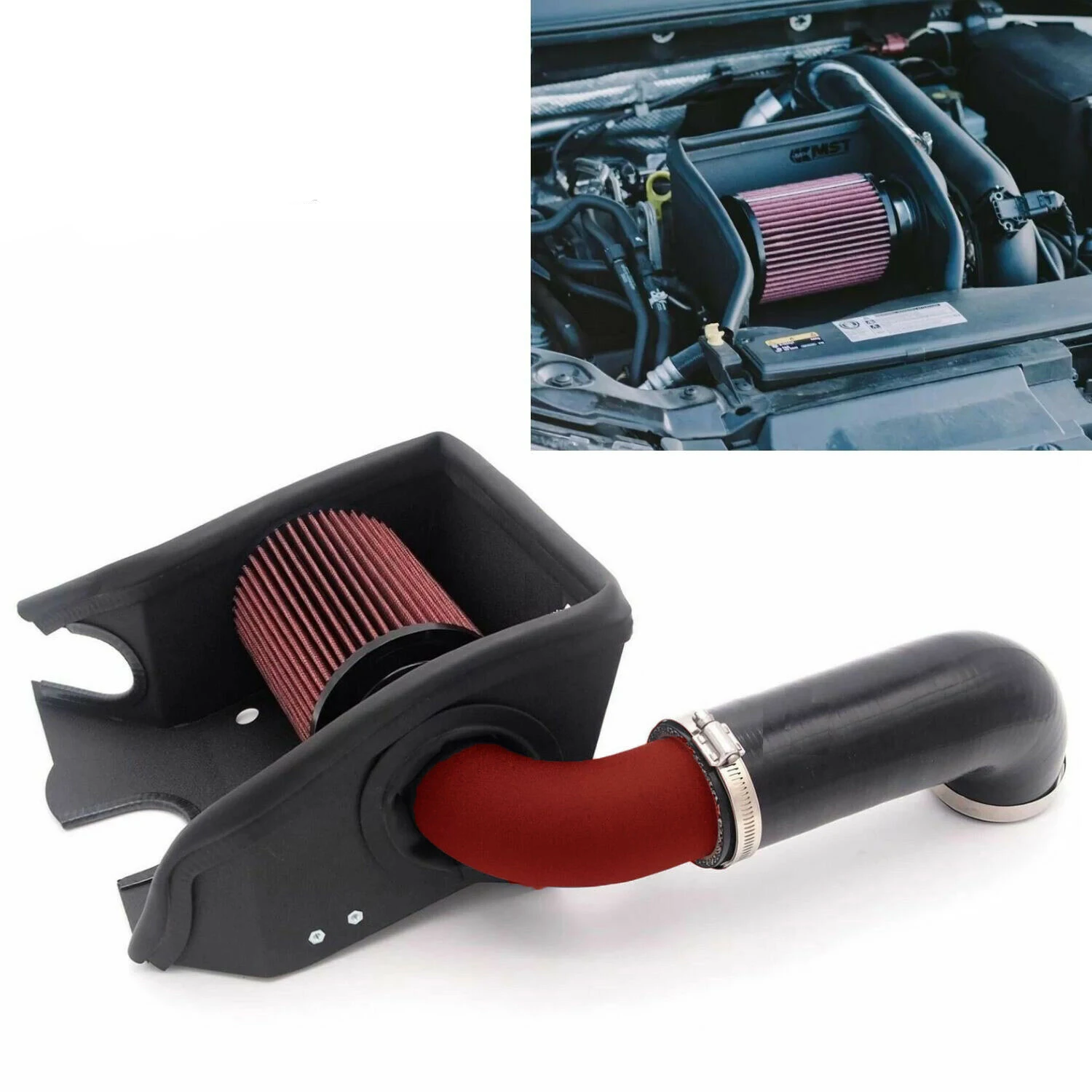 Black Air Intake Induction Pipe + Heat Shield Filter for Golf MK7 TSI TFSI EA211
Black Air Intake Induction Pipe + Heat Shield Filter for Golf MK7 TSI TFSI EA211