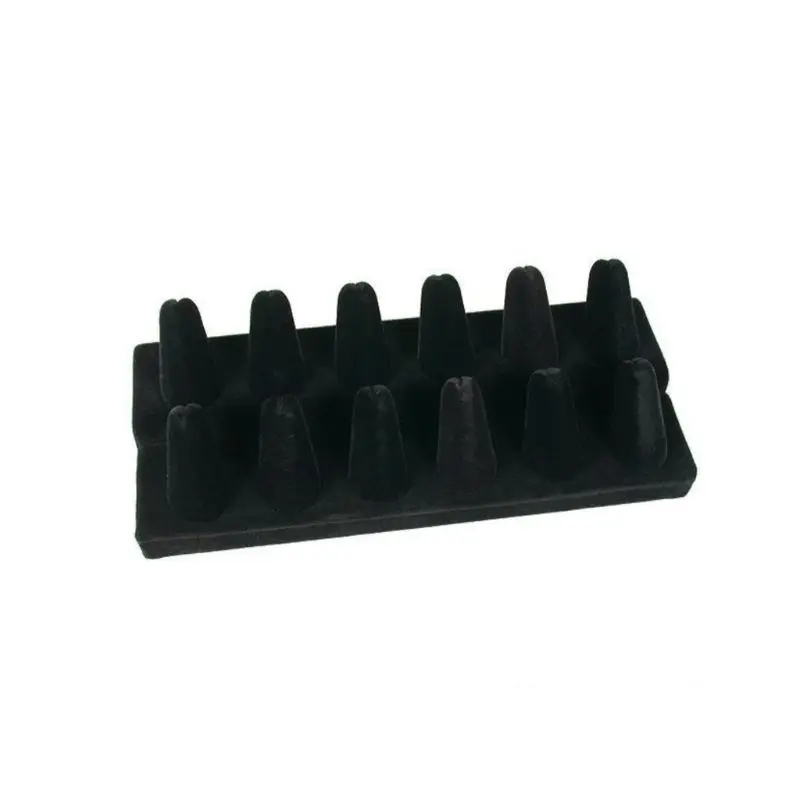 Jewelry Counter Showcase Storage Holder Finger Ring Display Black 12 Slot Storage Jewelry Holder Rack Black 40GB
Jewelry Counter Showcase Storage Holder Finger Ring Display Black 12 Slot Storage Jewelry Holder Rack Black 40GB