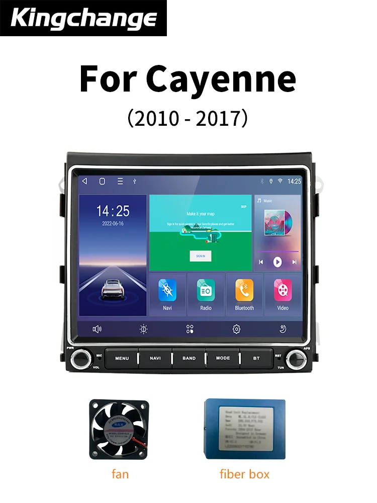

Kingchange Android 11 Porsche Cayenne 2010-2016, 8.4"Car Multimedia Radio, CarPlay, Navegação GPS, Auto Audio, Stereo, DSP,