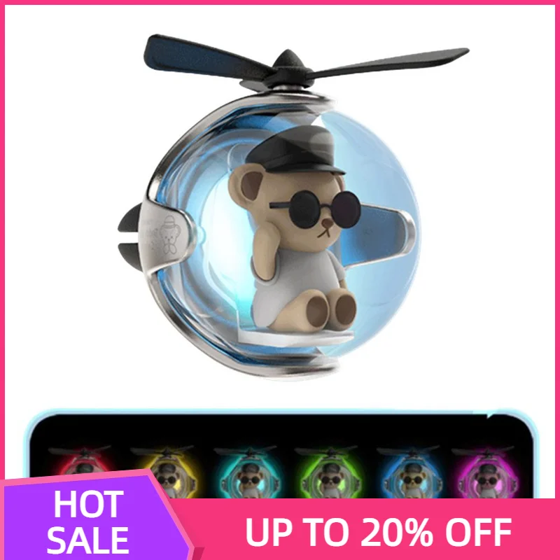 Bear Pilot Rotating Propeller Car Fragrance Air Fresheners Cute Car Diffuser Helicopter Flavoring for Cars
Bear Pilot Rotating Propeller Car Fragrance Air Fresheners Cute Car Diffuser Helicopter Flavoring for Cars